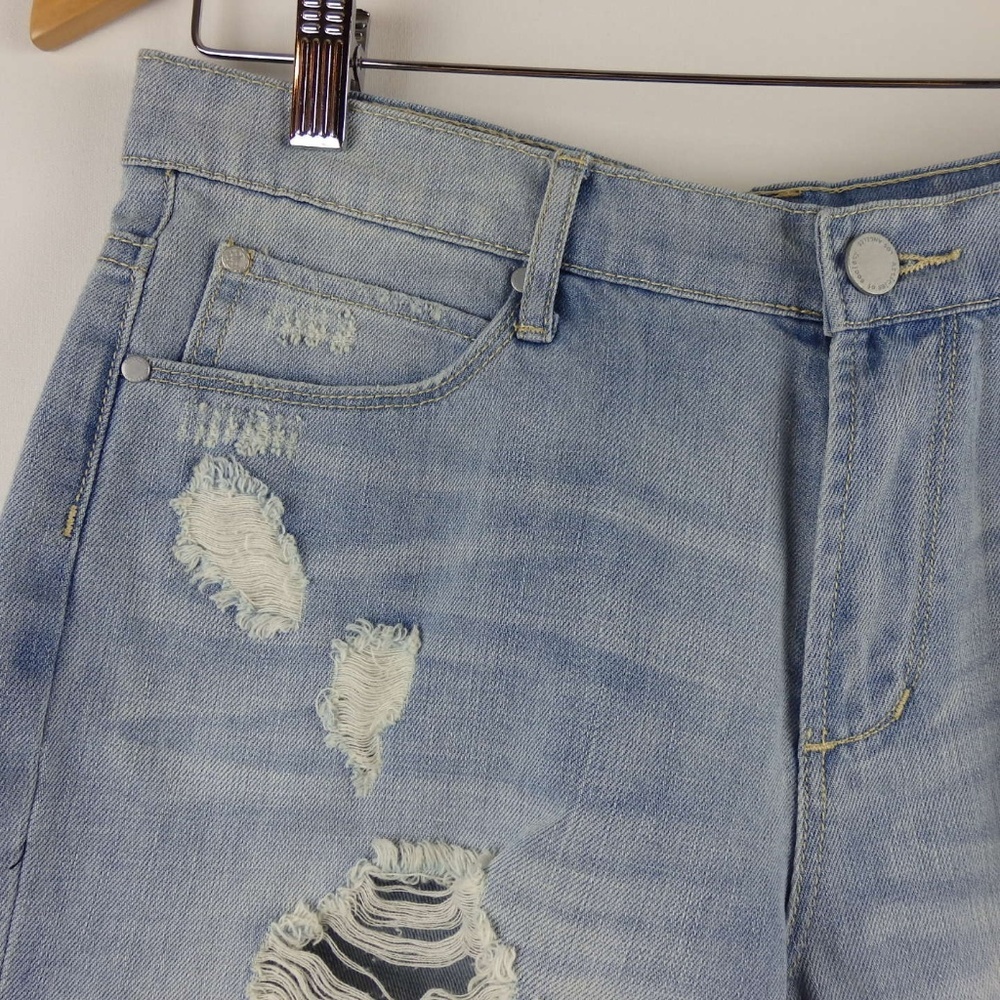 ARTICLES OF SOCIETY Nadine Ripped Distressed Boyfriend Jean Denim Shorts Size 28 - Picture 3 of 7